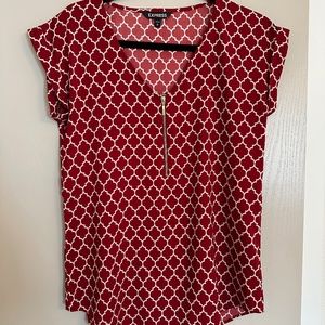 Silky zip front Express top